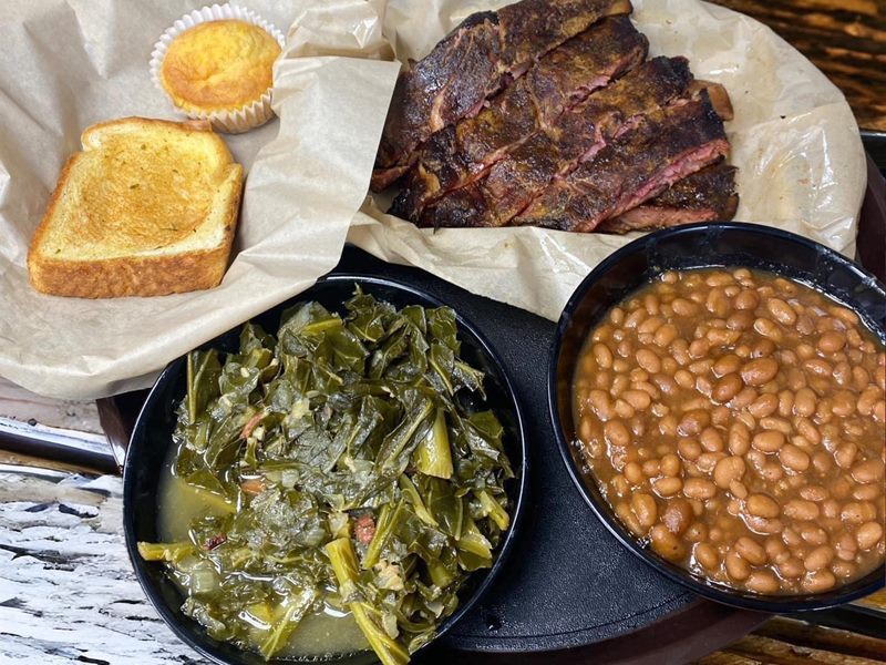 Blackburn's BBQ food
